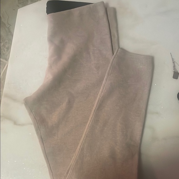 Banana Republic Cream Leggings Elegant Matte Finish Knit Small Petite - Picture 1 of 6